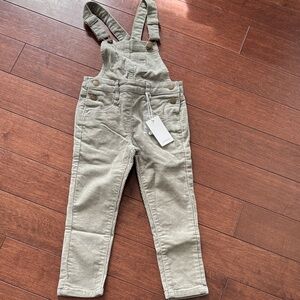 NWT Jamie Kay Pale Green Corduroy Overalls
